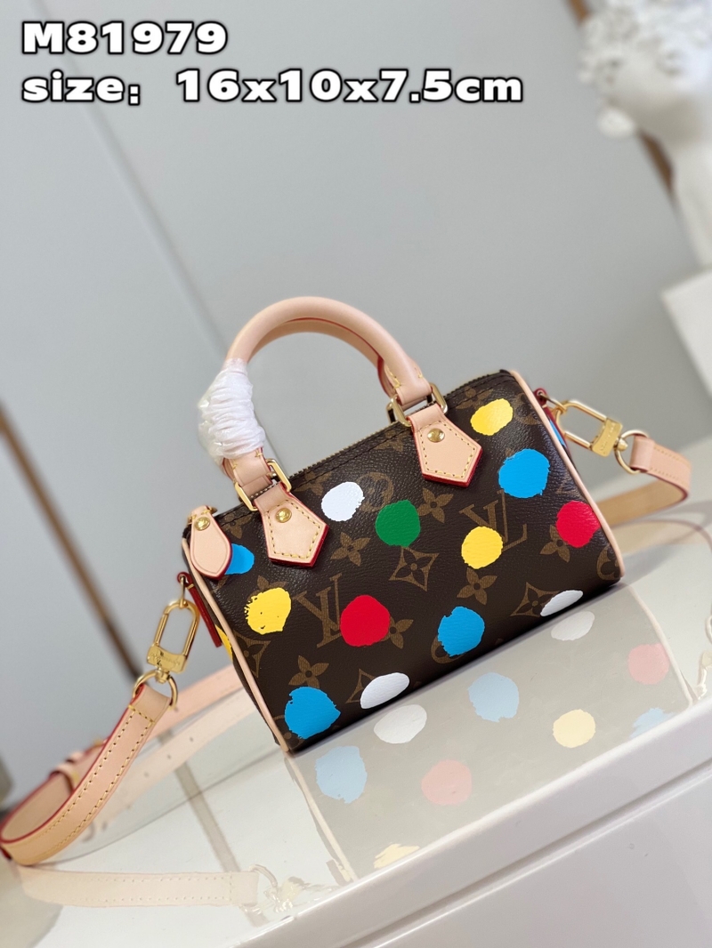 M81979 LV x YK NANO SPEEDY 手袋 草間彌生合作系列枕頭包