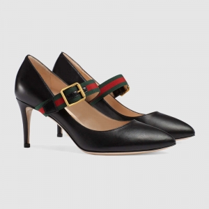 475086 GUCCI Sylvie ϵ�� �_������ Ƥ�� ���^�и� �\��Ь ��ɫ