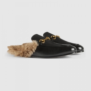 397647 GUCCI Princetownϵ�� ��Ƥ ��ʿ��Ь ��ɫ