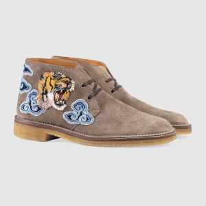 472754 GUCCI �ͻ����ƴ��C�N�� ţ�����zЬ�� ��Ƥ��ѥ �Һ�ɫ