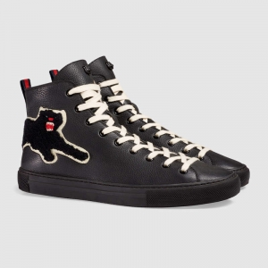 456216 GUCCI ���Ӵ��C�N� Ƥ�� ��Ь �ߎ�Ь ��ɫ