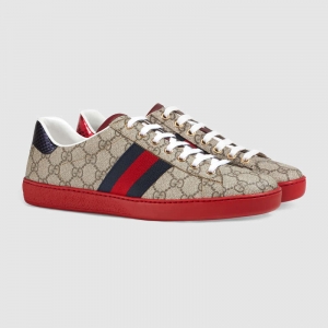 429445 GUCCI Aceϵ�� GG Supreme�߼�(j��)���췫�� �\(y��n)��(d��ng)Ь ��ľɫ