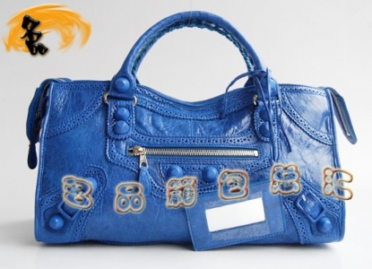 084828 1:1Ʒ�|(zh��) Balenciaga�C(j��)܇�� Ůʿ�μ�� ����������Ƥ��߅Ƥ������ �{(l��n)ɫ
