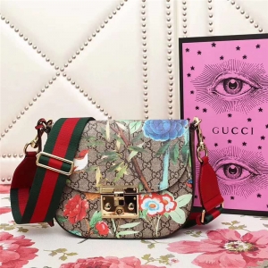 453189 Gucci Supreme Tian ���B(ni��o)ӡ�� ��� б���R���� ��ľɫ