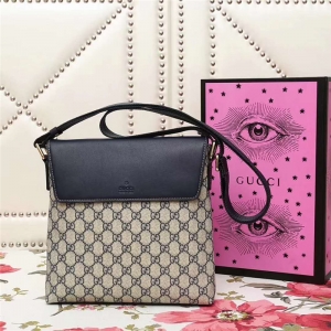 353431 GUCCI �pGӡ�� ��Ƥƴ�����w Ů�� �μ�б��� �Ұ�ɫ