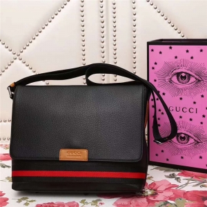 281422 GUCCI ��ʿ�̄�(w��)���e ��Ƥ �μ�б��� ��ɫ