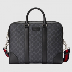 474135 GUCCI GG Supreme�߼����췫�� Gucci�а� Gucci���İ� �ڻ�ɫ