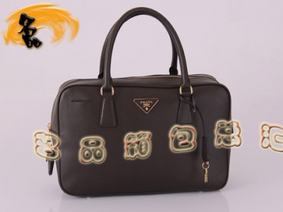 BL0094 �M���^��ţƤŮ�� �r�����e�����_Ů�� Prada����� ��ɫ