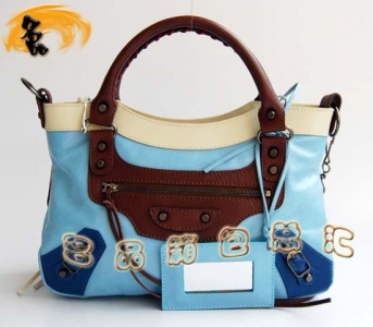 084331 Balenciaga����� ��������Ů�� �M��ţƤ����r��Ů�� �{���ɫ