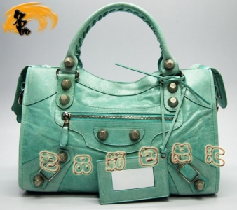 173084A  �������҆μ�� Balenciaga�C܇�� �M��ţƤ�r�����eŮ�� ����� ��ˮ�Gɫ