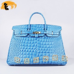 6099 Hermes Birkin �K��� Hermes����� ��(��i)�R��Ů�� �{�~(y��)�y 40cm �\�{(l��n)ɫ���