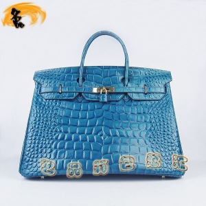 6099 Hermes Birkin �K��� Hermes����� ��(��i)�R��Ů�� �{�~(y��)�y 40cm ���{(l��n)ɫ���