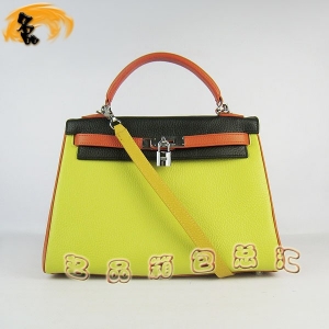 6108 �P��� HermesŮ�� ����� ���R��б��� Hermes Kelly Bag ��ɫ��֦�y �ڳȾGɫ�y��