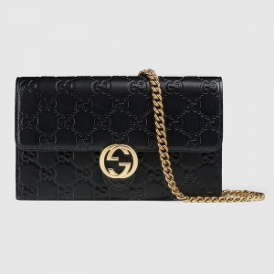 409340 Gucci��־ Gucci Signatureϵ�� �ʽƤ�A ��ɫ