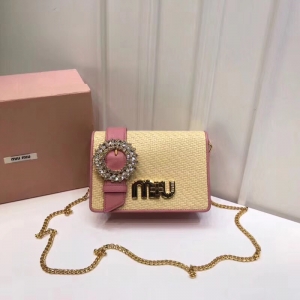 5BF068 MIUMIU�����¿� �ݾ�Ƥ�� ��ˮ������ �D(zhu��n)�i���w ��� �ϼtɫ