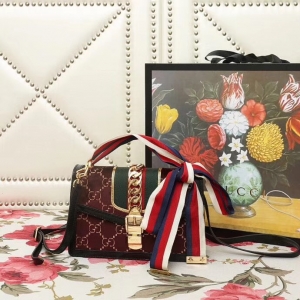 524405 GUCCI Sylvie�¿� �z�qƴƤ �����Y(ji��)���� �μ�Ů�� ���tɫ