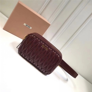 5BL018 MIUMIU���� ܛ��Ƥ �����ް� ��� Ƥ���� ���tɫ