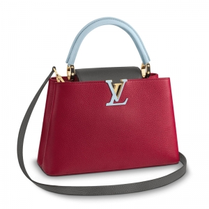 M51779 LV CAPUCINES PM ��̖�ִ� LVŮ�� TaurillonƤ�� LV�μ�б��� �tɫ