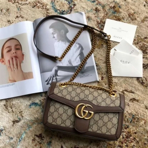 443497 GucciŮ�� Marmontϵ�� ���Y�μ�� �����pG PVC����Ƥ ��ɫ