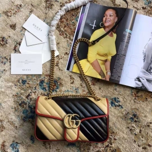 443497 Gucci�ִ� GG Marmont б�y�W�pƤ�� С̖(h��o) Gucci�米�� �����