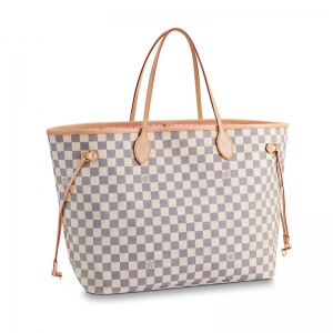 N41604 LV Neverfull ��̖�ִ� Damier Azur �׸񷫲�Ů�� LVُ���