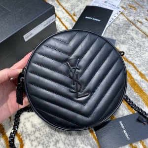 610436 YSLʥ�_�m VINYLE V�μy�W�p�⻬Ƥ��A�����C�� ��ɫ�ڿ�