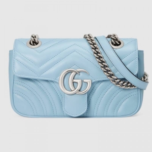 446744 Gucci���YŮ�� GG Marmontϵ�������ִ� �{ɫ