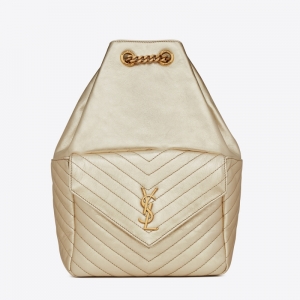 672609A YSLʥ�_�mJOE BACKPACK �p��� ��Ƥ���� �\��ɫ