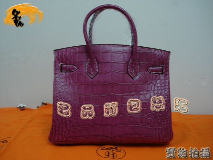Hermes 經(jīng)典款 Hermes 手提包 Hermes Birkin 鉑金包 30 Birkin 鱷魚(yú)皮
