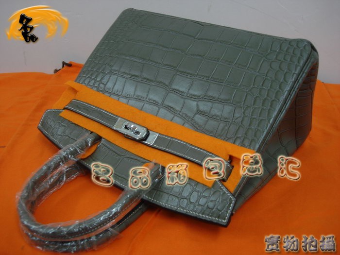 Hermes經(jīng)典女包 Hermes 手提包 女士包包 Hermes Birkin 鉑金包 鱷魚紋