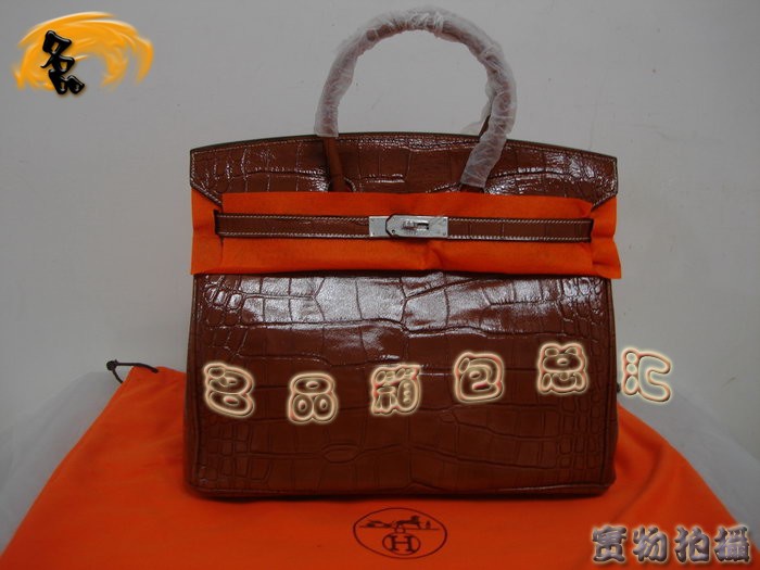 Hermes手提包 Hermes女包 Hermes Birkin 鉑金包 Hermes鱷魚(yú)紋