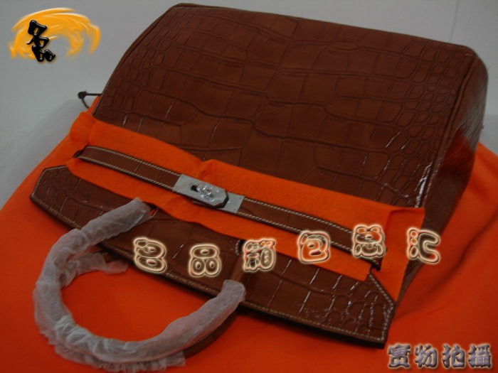 Hermes手提包 Hermes女包 Hermes Birkin 鉑金包 Hermes鱷魚(yú)紋