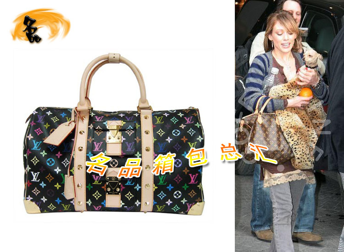 M92640 LV手提包 LV經典三三彩 LV黑彩 LV33彩 LV女包