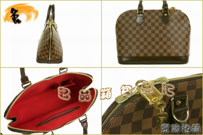 N51131 LV手提包 LV經(jīng)典棋盤(pán)格 LV女包 LV防盜包 LV限量款