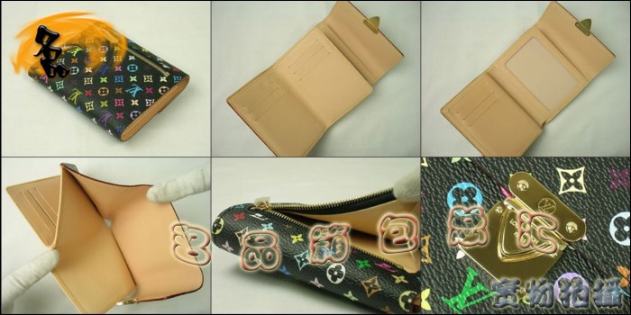 M58015 LV錢包 Louis Vuitton LV村上隆黑彩 LV錢包 LV新款包