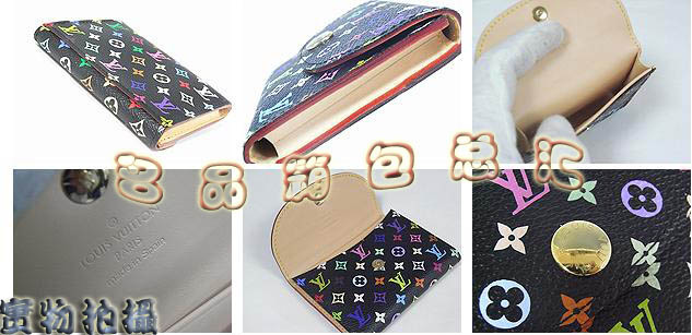 M66557 LV最新款 LV村上隆設計 LV黑彩 LV經(jīng)典33彩 LV名片夾