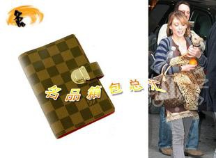 R21011 Louis Vuitton LV經典棋盤格 LV女包 LV筆記本 紅里