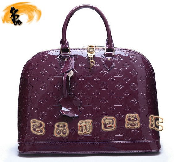 M93594 LV手提包 LV經典老花 LV壓花包 LV漆皮 LV女包