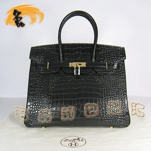 6089 Hermes最新款 Birkin 鉑金包 Hermes 35 Birkin 時(shí)尚女士 鱷魚紋 手提包