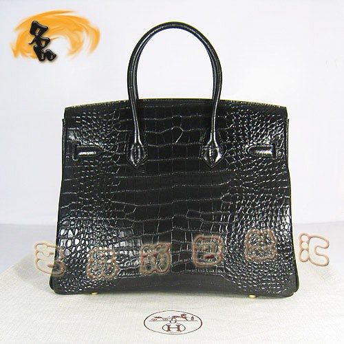 6089 Hermes最新款 Birkin 鉑金包 Hermes 35 Birkin 時(shí)尚女士 鱷魚紋 手提包