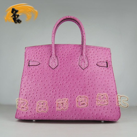 6089 愛(ài)馬仕女包 鴕鳥(niǎo)紋 手提包 Hermes Birkin 鉑金包 35 Birkin 一比一品質(zhì)