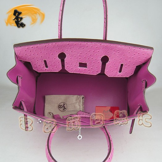 6089 愛(ài)馬仕女包 鴕鳥(niǎo)紋 手提包 Hermes Birkin 鉑金包 35 Birkin 一比一品質(zhì)