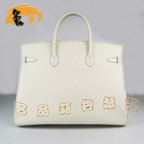 6099 Hermes明星最愛款 白色荔枝紋 手提包 40 Birkin Hermes Birkin 鉑金包 女包
