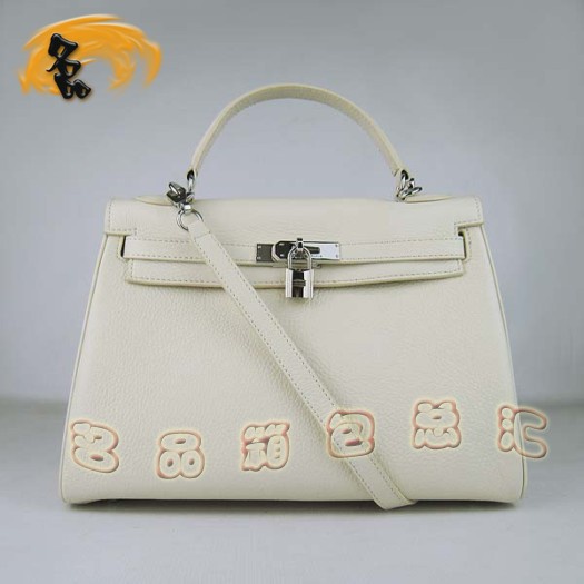 6108 超A1:1 Hermes荔枝紋牛皮女包 Hermes 手提包 Kelly 凱莉包 Hermes斜挎包