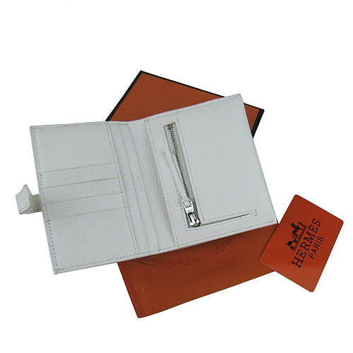Hermes白色荔枝紋 Hermes時(shí)尚女包 H新款扣錢(qián)包 Hermes女包 超A1:1品質(zhì)