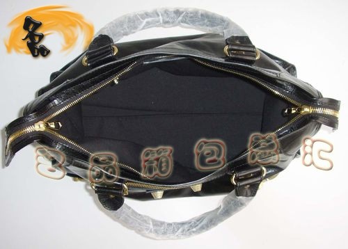 084332B BALENCIAGA經典機車包 巴黎世家最新款 黑色牛皮時尚女士斜挎/手提包