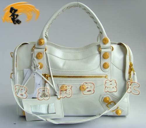 084332B 專柜品質(zhì) 時(shí)尚女士手提包 BALENCIAGA新款斜挎包 巴黎世家機(jī)車(chē)包