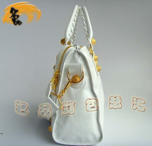 084332B 專柜品質(zhì) 時(shí)尚女士手提包 BALENCIAGA新款斜挎包 巴黎世家機(jī)車(chē)包