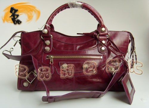 084328A 巴黎世家時尚手提包 BALENCIAGA經典機車包 最新款休閑女士斜挎包