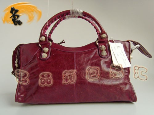 084328A 巴黎世家時尚手提包 BALENCIAGA經典機車包 最新款休閑女士斜挎包